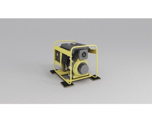 Stromerzeuger mit Rahmen