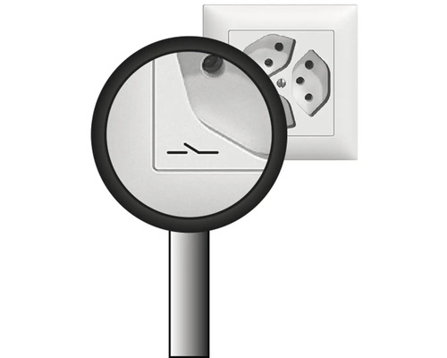 Symbol für einen Schalter neben einer Steckdose
