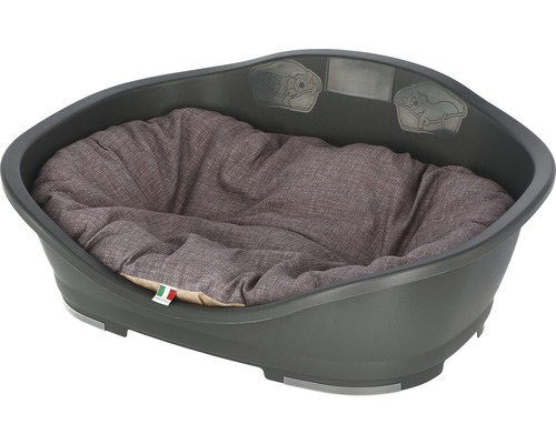 Panier pour chien en plastique avec coussin