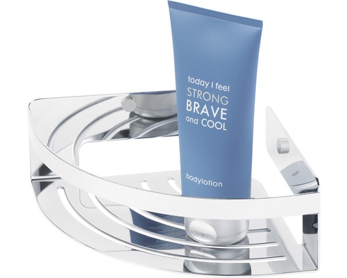 Étagère d''angle pour douche avec lotion pour le corps