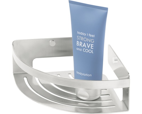 Étagère d''angle en métal avec gel douche