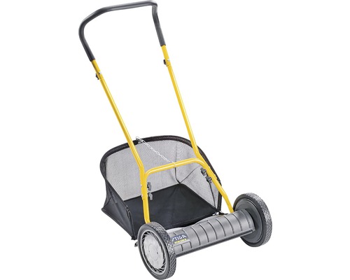Handrasenmäher mit Fangkorb