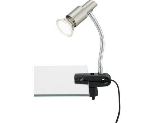 Lampe à pince avec bras flexible et lampe halogène