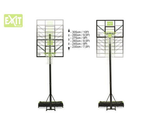 Panier de basket réglable avec filet et support