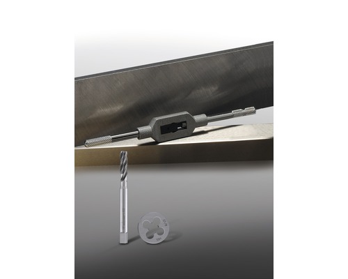 Gewindebohrer, Schneideisen und Schneideisenhalter für die Metallbearbeitung