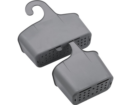 Organisateur d''évier suspendu en plastique pour évier de cuisine.