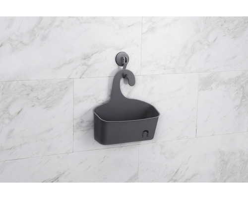 Panier de douche pour rangement mural avec ventouse