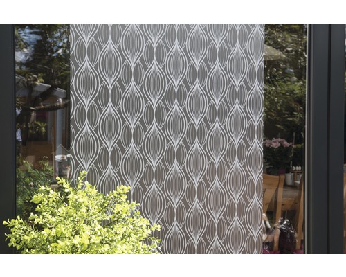 Fensterfolie mit abstraktem Muster zur Dekoration und zum Schutz der Privatsphäre