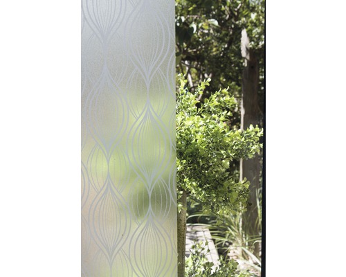 Dekorfolie mit Muster auf Glas