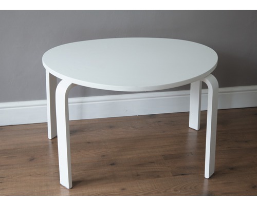 Table enfant ronde blanche en bois