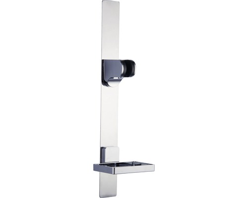 Barre de douche avec support de douchette et étagère