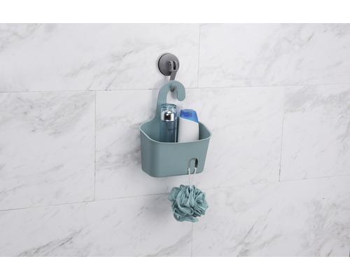 Support d''accessoires de salle de bain avec ventouse pour montage mural