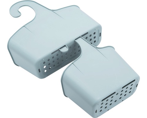 Panier de douche en plastique avec crochet de suspension