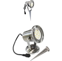 LED Aussenspot Easy Connect edelstahl 1 x 4W GU10 mit Erdspiess