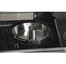 Edelstahl Bräter mit Einsatz auf Grillrost