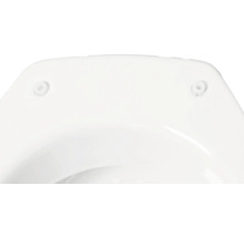 Detailansicht eines Toilettensitzes