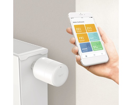 Tado Heizkörperthermostat mit Smartphone App zur Steuerung