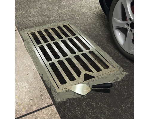 Avaloir de sol avec grille et spatule