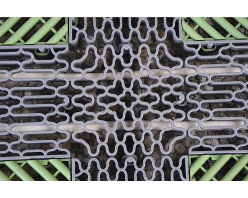 Detailaufnahme von Drainagematten aus Kunststoff