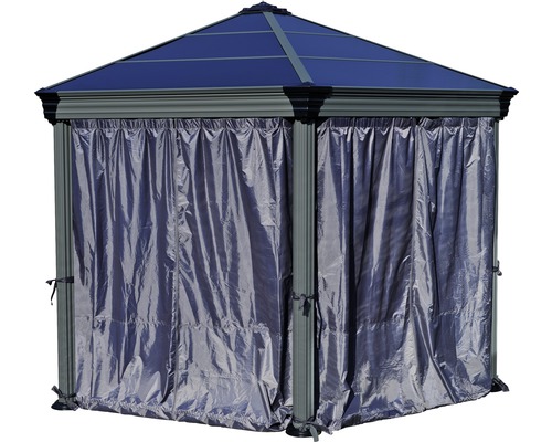 Tonnelle avec rideaux pour l''extérieur