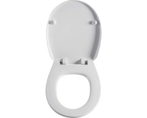 Abattant de WC en plastique, position ouverte