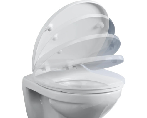 WC avec couvercle de toilette à fermeture automatique