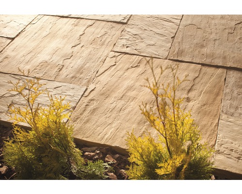 Beton Terrassenplatte India wüstensand Mehrformat Stärke 4 cm (1 Pal = 9,72 m² entspr. 6 Sets a 1,62 m²)