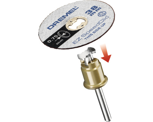 Dremel EZ SpeedClic disque à tronçonner avec mandrin