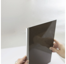 Rückwand Abschlussprofil für Decodesign rund chrom Länge 210 cm