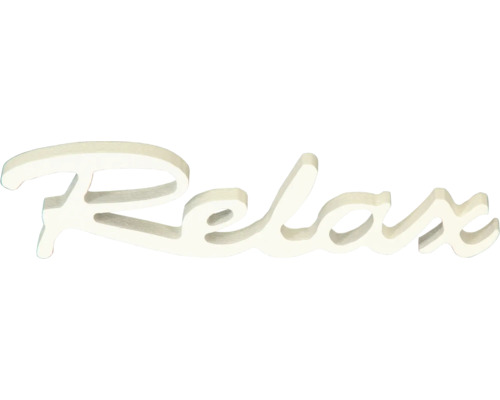Inscription décorative en bois Relax