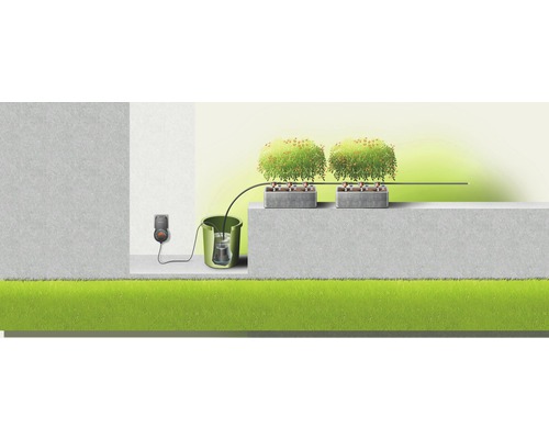 Système d''irrigation automatique pour plantes en pot avec minuterie et réservoir d''eau