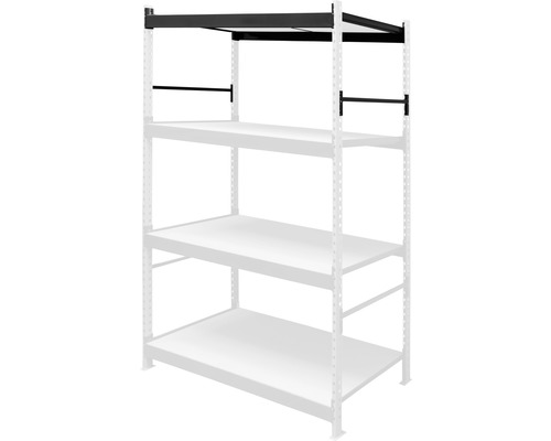 Lagerregal mit Traversen zur Stabilisierung