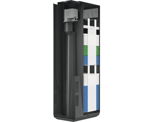 Filtre intérieur pour aquariums avec éponge filtrante et ouate de filtration
