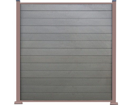 Panneau de clôture de confidentialité en plastique avec cadre