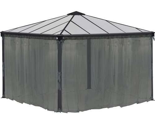 Pavillon de jardin avec rideaux