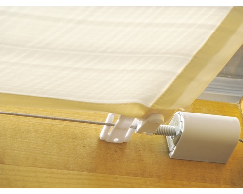 Detailansicht eines Rollos mit Zubehör