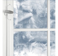 Fenster mit Milchglasfolie mit Frostmuster