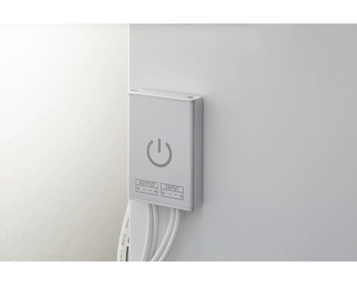 LED-Transformator mit Ein- und Ausgangsanschlüssen und Ein-/Ausschalter