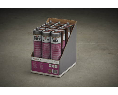 Karton mit zwölf Kartuschen Sanitärsilikon