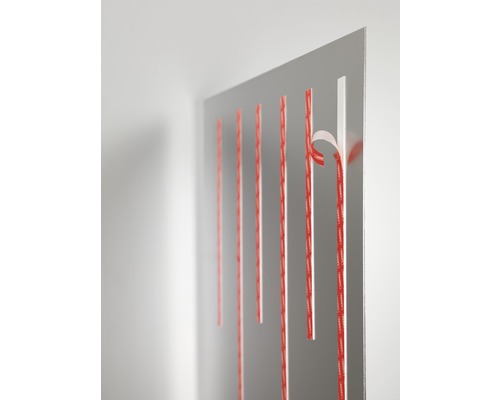 Dos d''un miroir avec des bandes adhésives