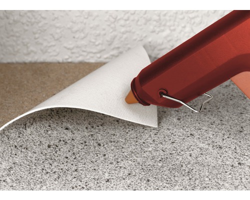 Pistolet à colle chaude pour la fixation de revêtements muraux