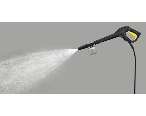 Pistolet de nettoyeur haute pression en fonctionnement avec jet d''eau