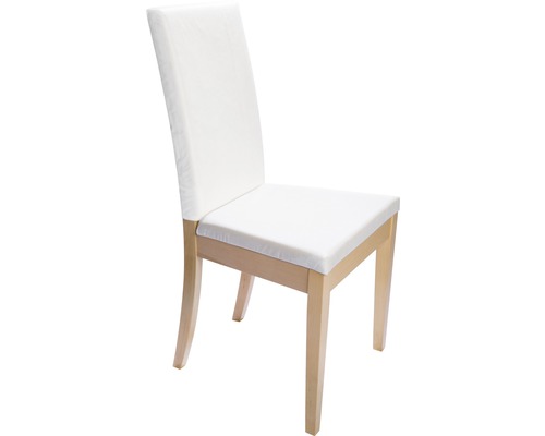 Chaise avec revêtement en tissu et cadre en bois