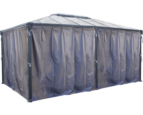 Pavillon avec rideaux pour l''extérieur