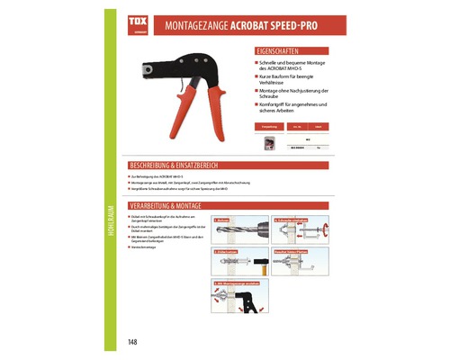 Montagezange Tox Acrobat Speed-Pro