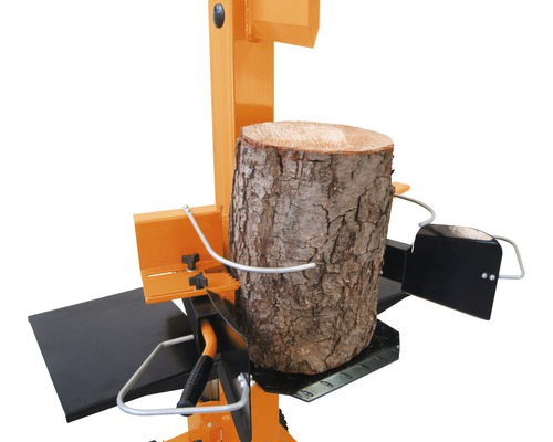 Holzspalter mit Holzscheit