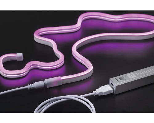 Logo Paulmann. Neon flexible à LED avec port USB