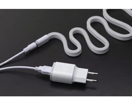 Néon flexible lumineux avec adaptateur secteur
