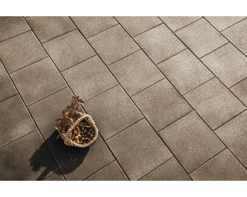 Dalles pour terrasses en béton iStone Starter brun 40 x 40 x 4 cm