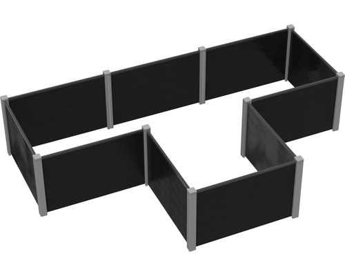 Clôture d''intimité en bois et aluminium